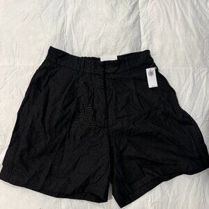 Old Navy Linen Blend High Waist Shorts Size M NWT